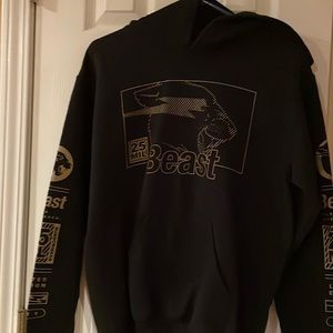 Mr. Beast adult small hoodie 2019 “25 MIL” black with gold in color print